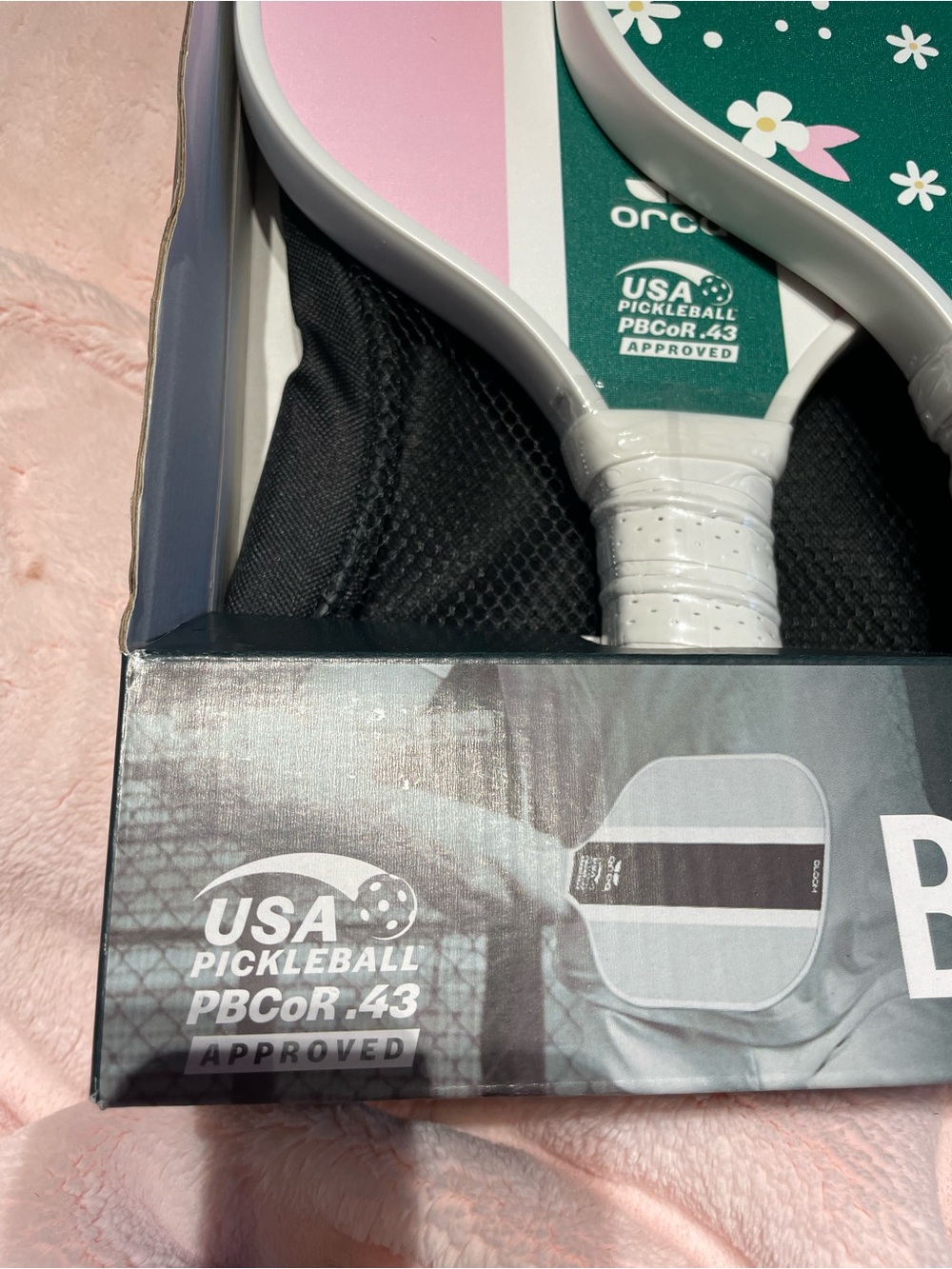 NIB Orca Pickleball Paddle Set w Balls and Carrying Bag Floral Bloom Print - Picture 3 of 10